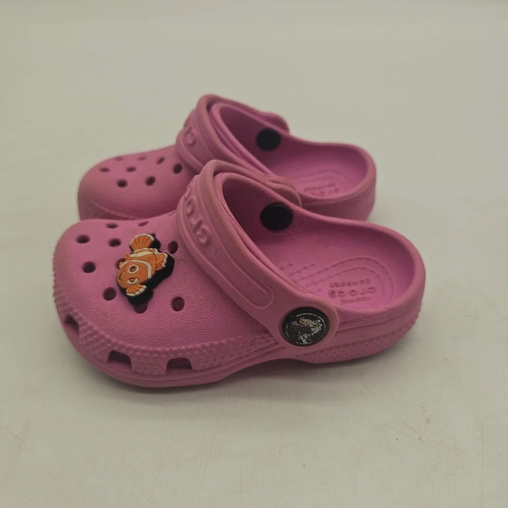 Crocs Classic Clogs Shoes Kids Size 6C Toddler Pink Sip On